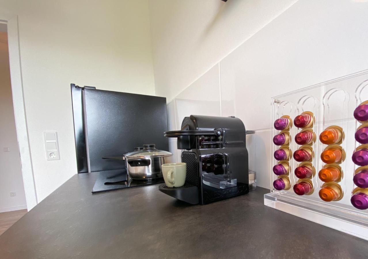 Schoene Wohnung Mit Rheinblick/Duesseldorf/Neuss/Messe Ngoại thất bức ảnh